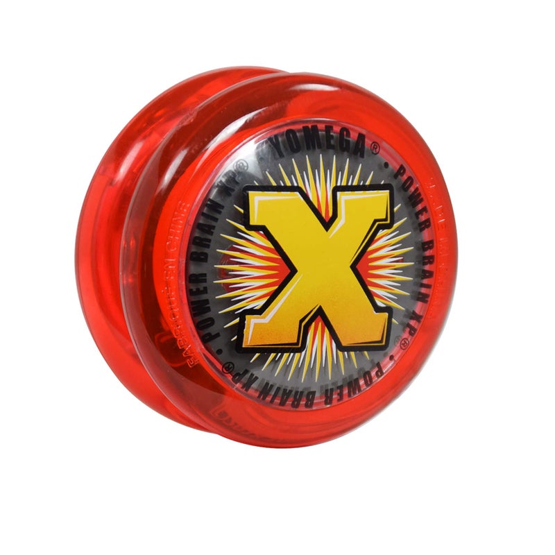 Yomega Power Brain XP yoyo - Includes Synchronized Clutch and a Smart Switch which enables Players to Choose Between auto-Return and Manual Styles of Play + Extra 2 Strings (red) - Image 1